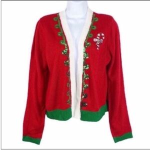 REFERENCE POINT Christmas cardigan sweater NEW